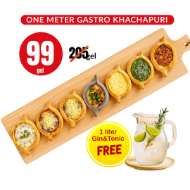 1M Gastro Khatchapuri + 1L Gin&Tonic