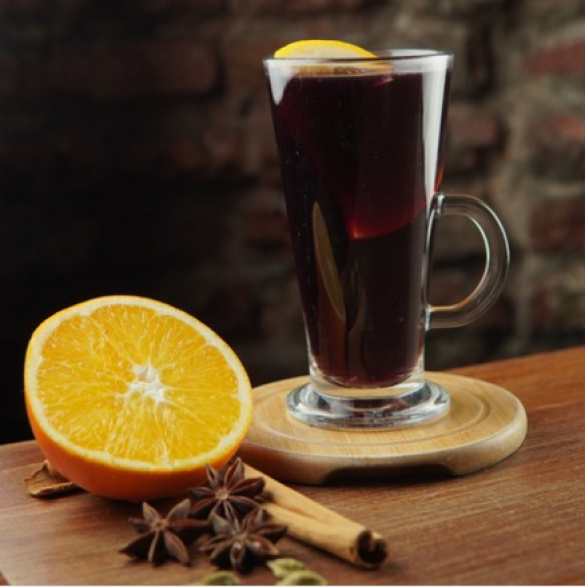 Чай со смородиной и базиликом