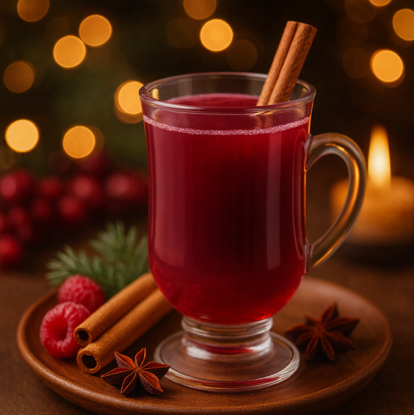 Глинтвейн со вкусом малины и белого вина